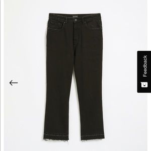 Karen Kick-Flare Jean in Black